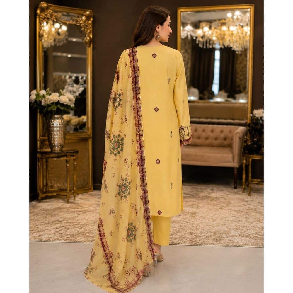 3 Piece Unstitched Lawn Suit
