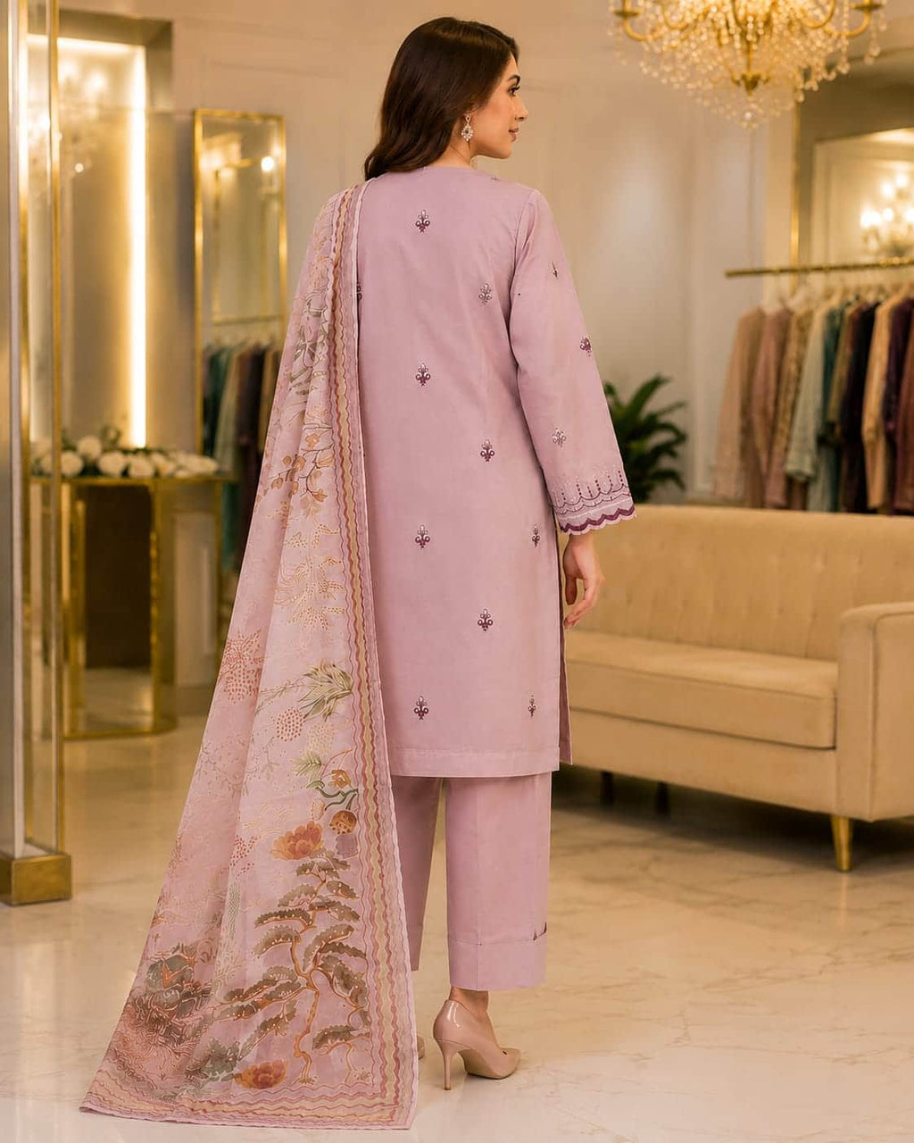 3Piece unstitched Lawn Suit